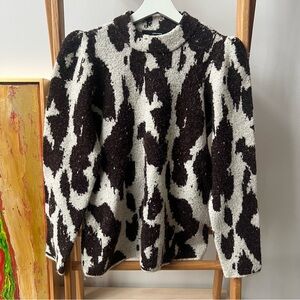 Vero Moda Black and White Teddy Jacket